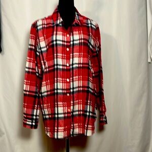 NWOT GAP flannel shirt XL red, white, and navyXL